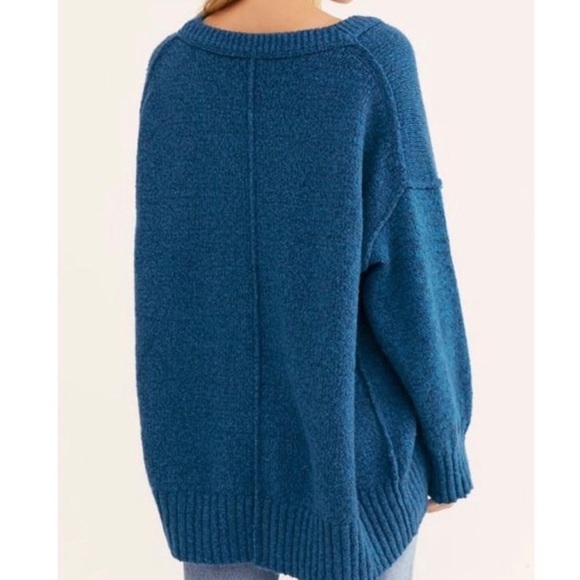 NWT FREE PEOPLE Brookside Oversized Sweater Tunic Size Large - Picture 3 of 14